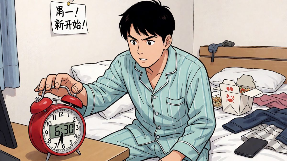小明向闹钟宣战