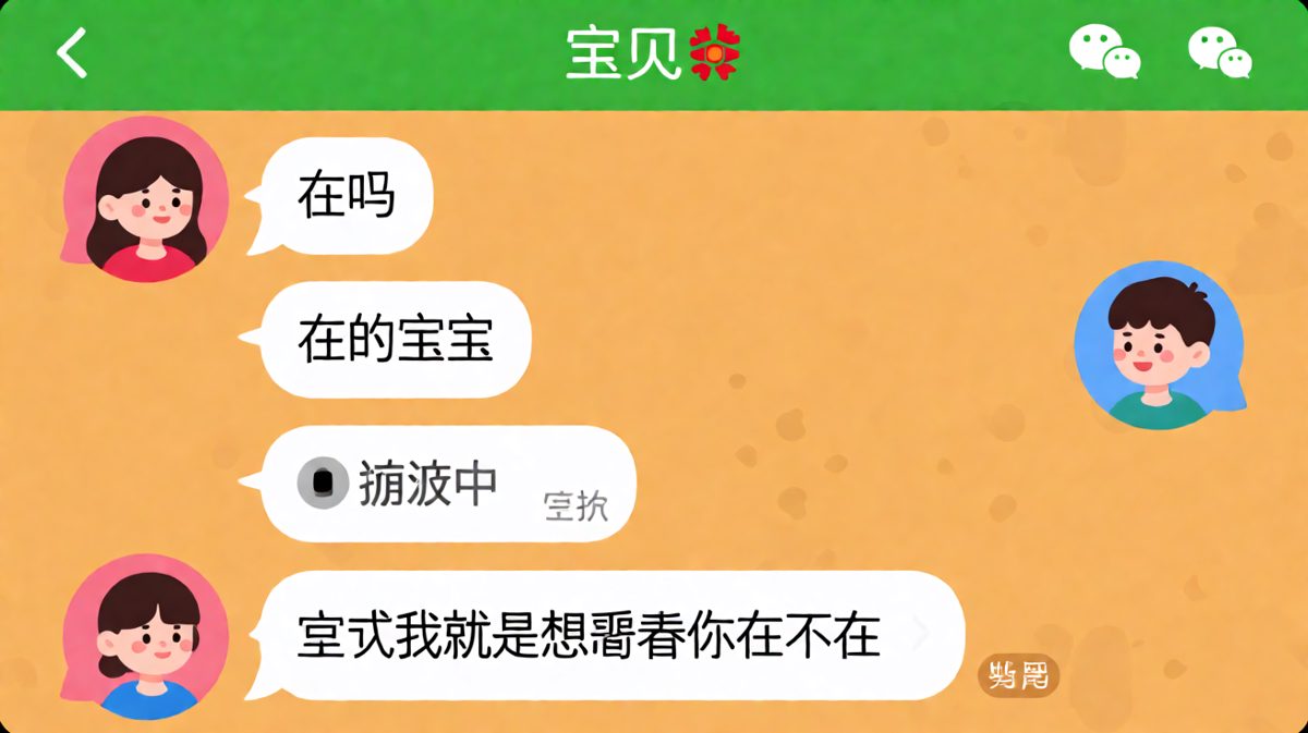 女生发60秒语音后又解释只是在测试男朋友在不在