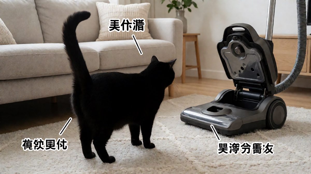 猫：这个会吼的怪兽又出现在我家了！
