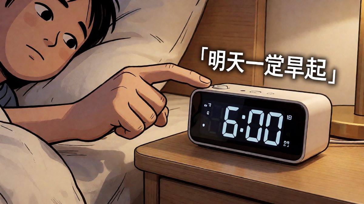 深夜立下早起flag