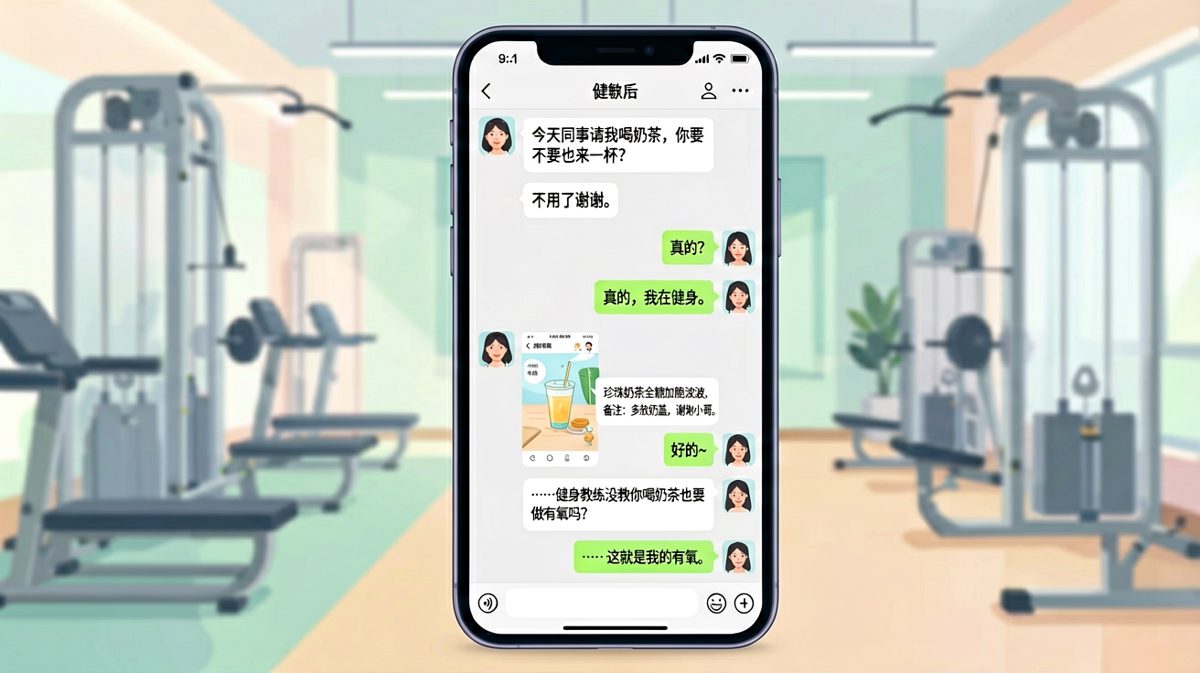 嘴上说着健身自律，背地里却是全糖奶茶的忠实信徒