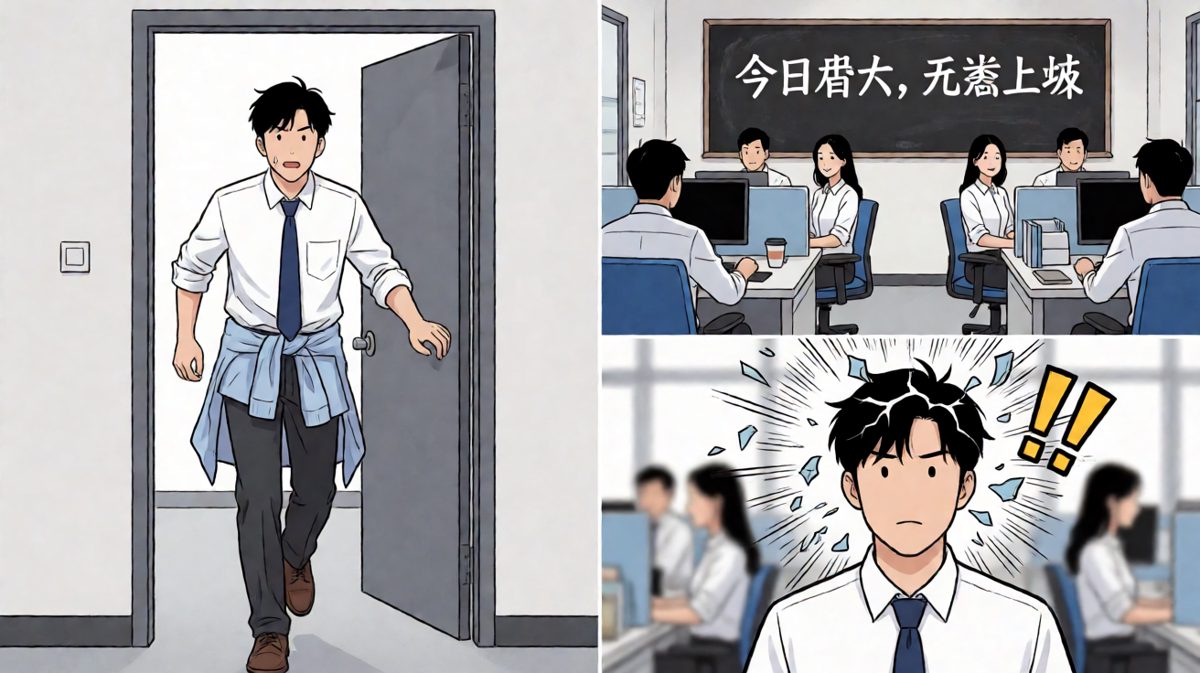 格子四：冲到公司才发现——今天周六！