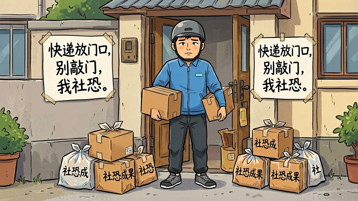 社恐的最高境界：让外卖小哥以为我在考验他