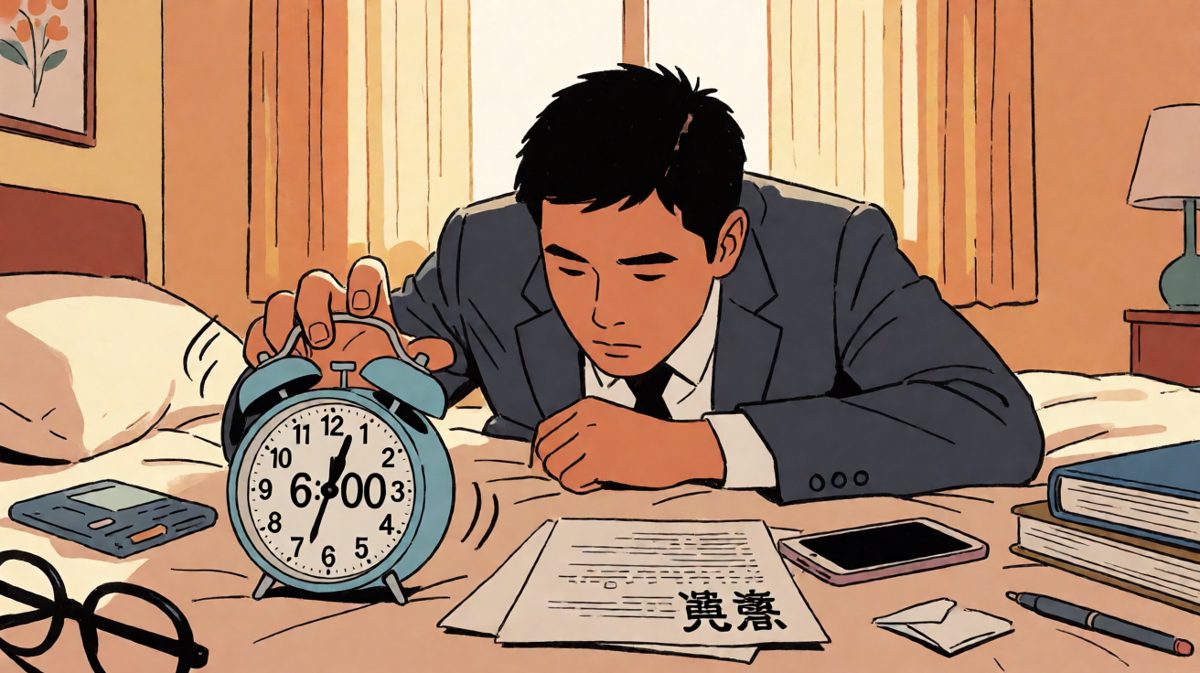 闹钟响了，但我不想动……