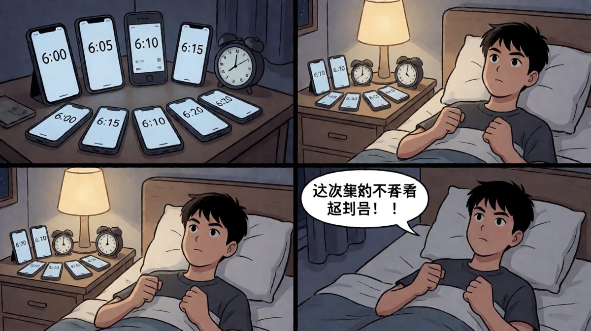 深夜立誓：闹钟排兵布阵，誓死保卫上班时间！