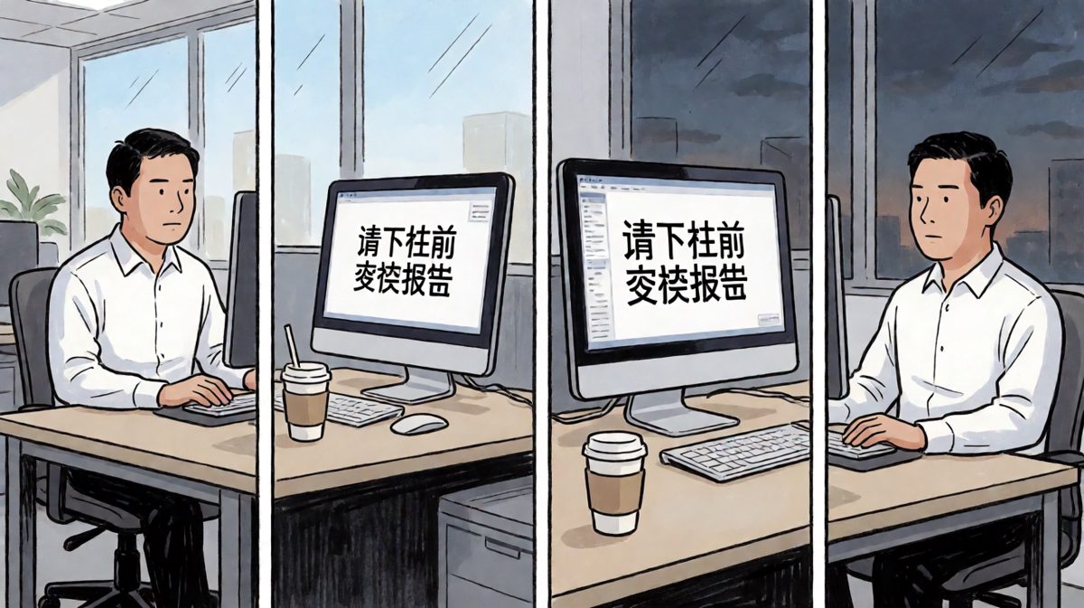 报告写不完的一天