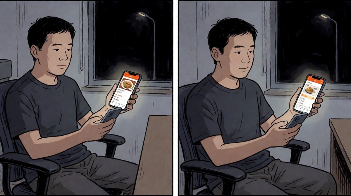 加班加到点外卖