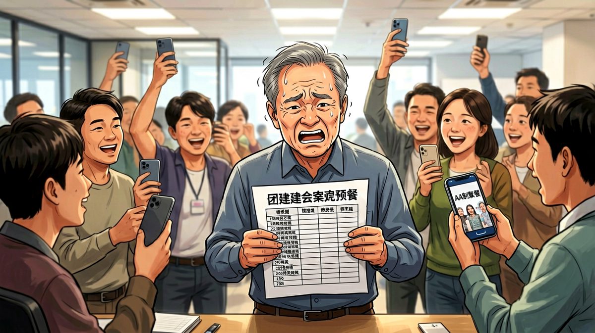 老板说'我们是一个团队'，员工立刻提议AA制团建