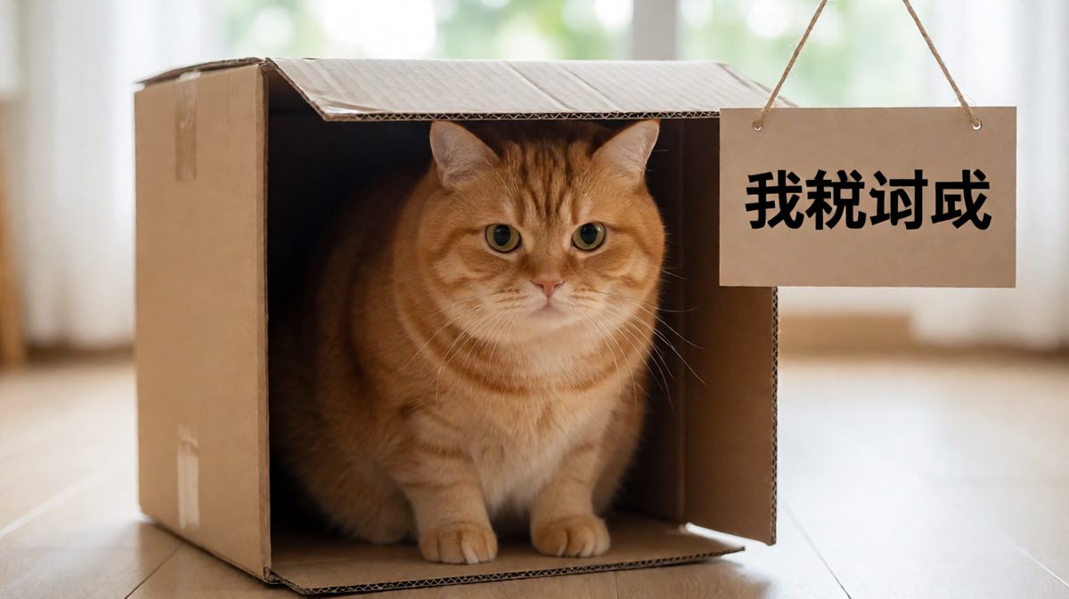 猫：只要我够胖，箱子就是为我量身定做的