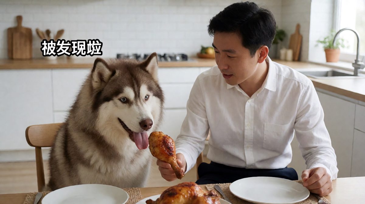 狗：我不是故意的，是鸡腿先动的手