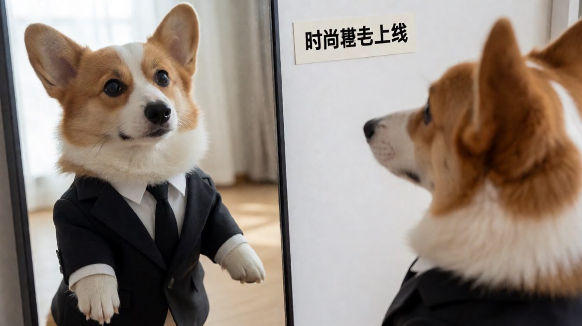 狗：时尚是需要付出代价的，比如摔一跤