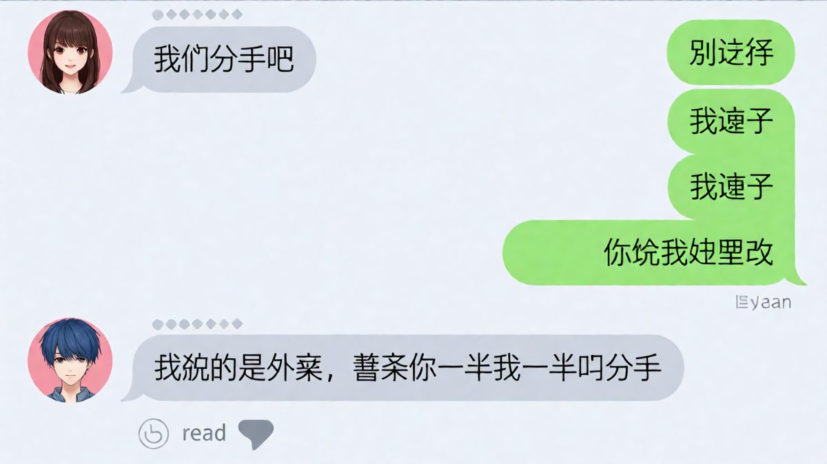 一个分手引发的血案，真相是薯条要平分