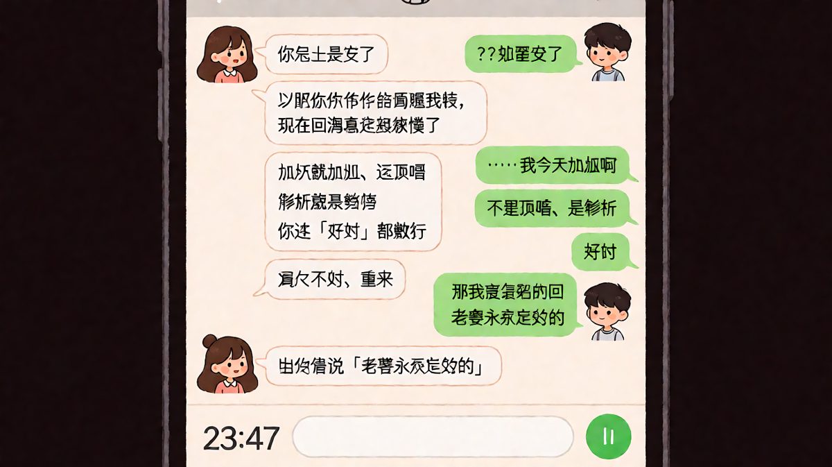 「你是不是变了」的终极答案只有一个——但语气永远不够标准。