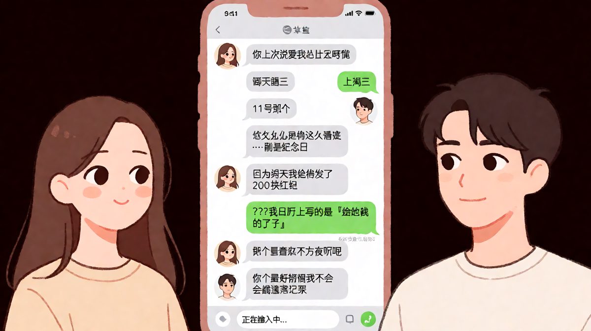 纪念日被他记成了「给她钱的日子」——而翻聊天记录是一场随时引爆的地雷。