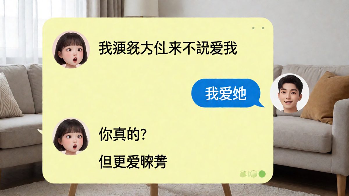 表白反转，从浪漫直达慵懒。