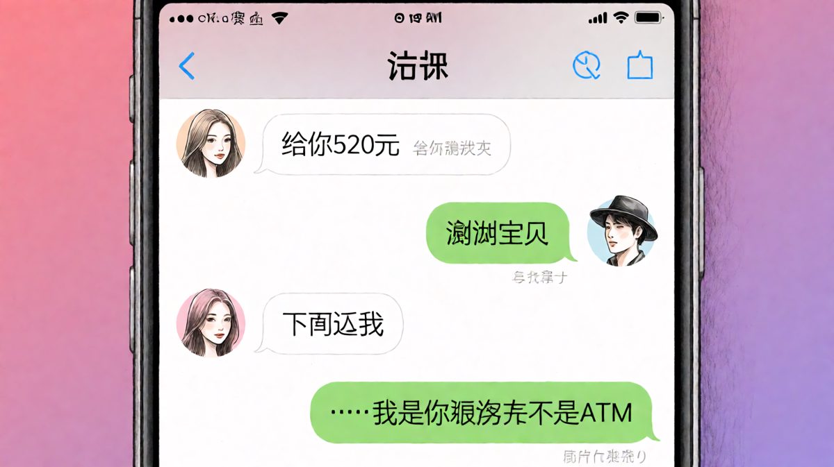 520红包变借款，爱情瞬间变借贷关系。