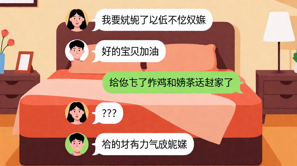 女生刚说减肥，男生反手点外卖的反转