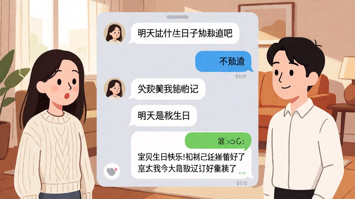 女生假装不记得纪念日，男生早已准备的暖心反转