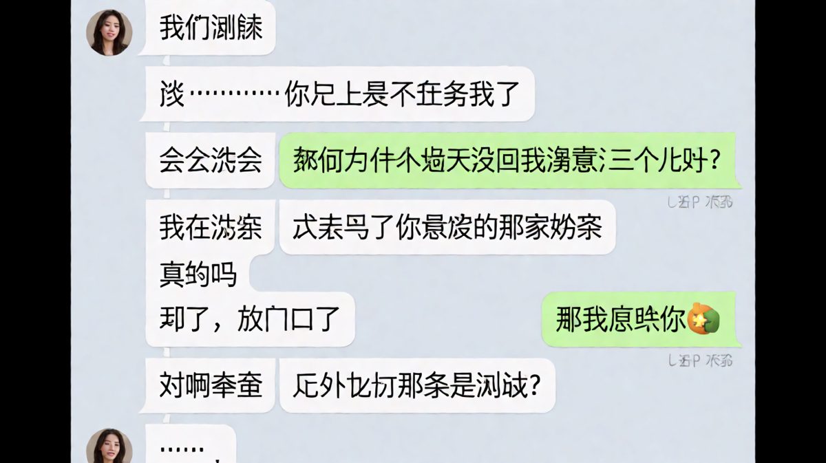 用'谈谈'制造紧张气氛，原来只是为了测她有没有买奶茶