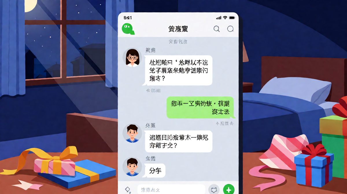 男生解释深夜行为反而越描越黑导致崩盘