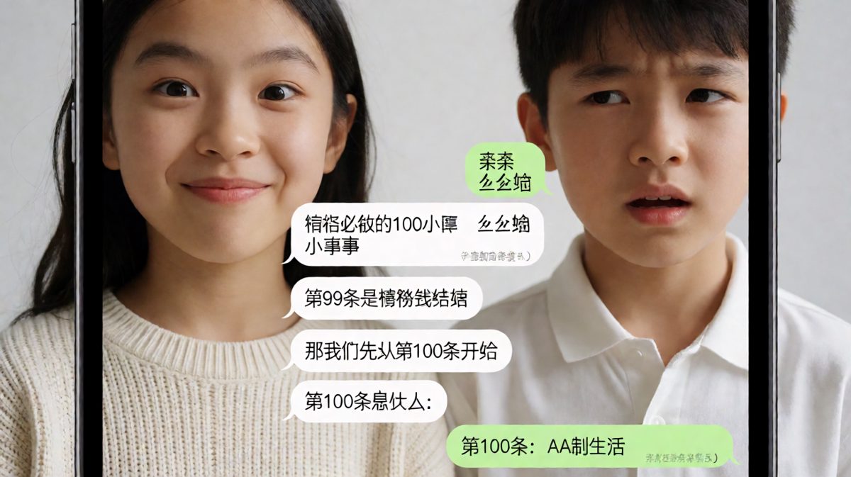 「亲亲」之后聊到了AA制