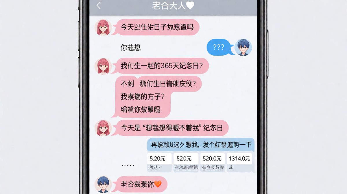 从5块2到1314，男生的钱包在哭泣但爱情在闪光