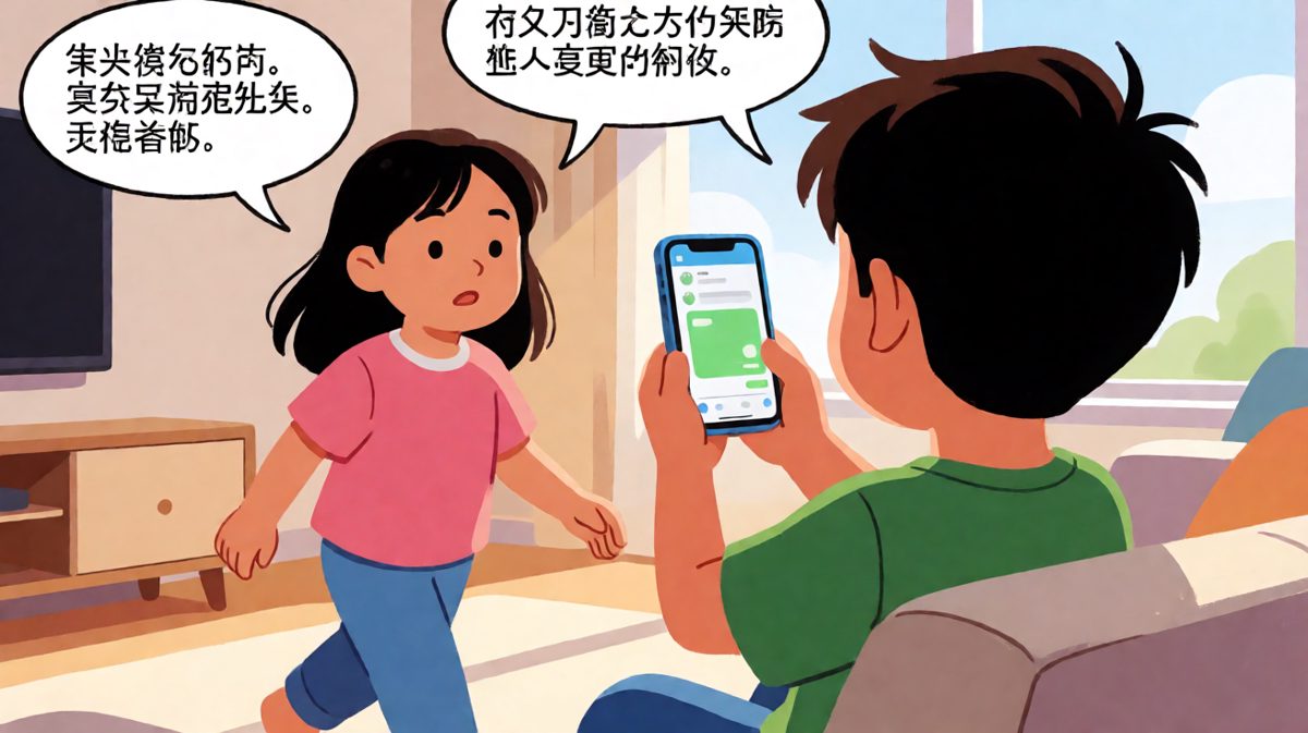女生问男生手机密码，男生紧张说'有危险'，结果女生打开APP显示'你的手机密码是123456'