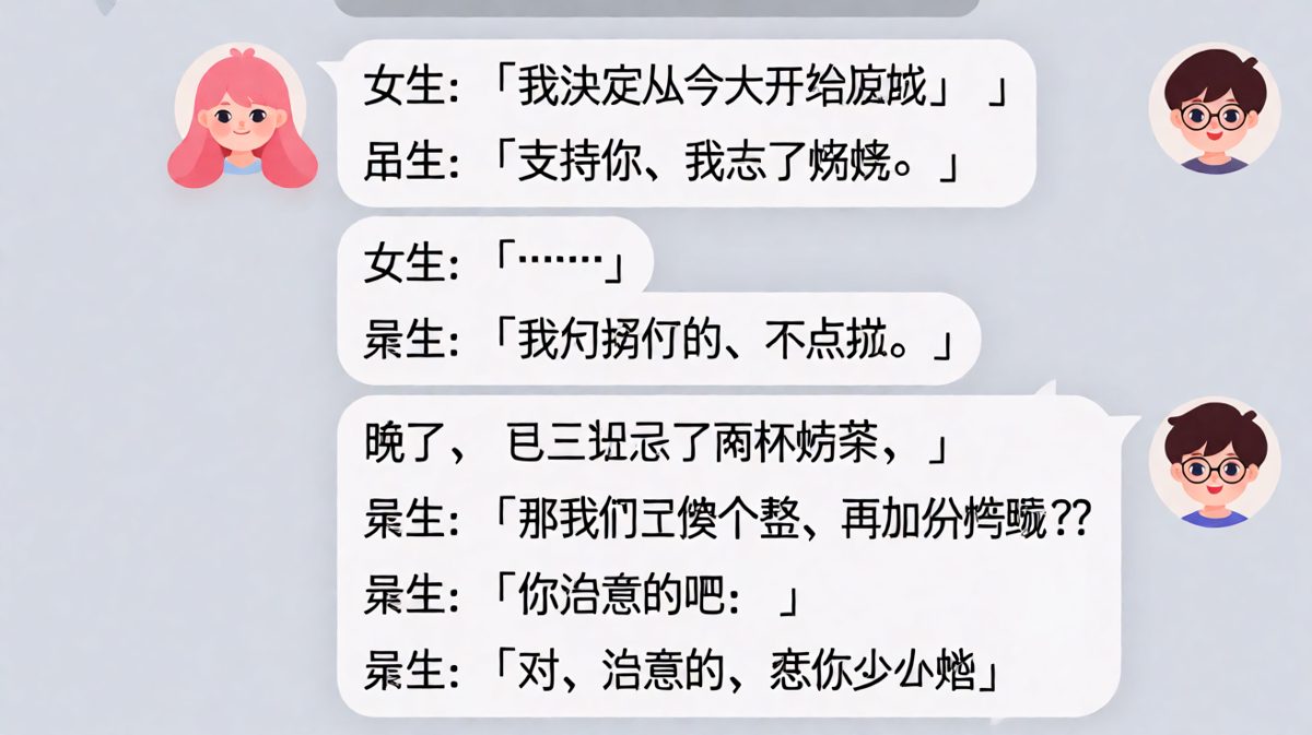减肥宣言秒变聚餐邀请，谁才是真·吃货？