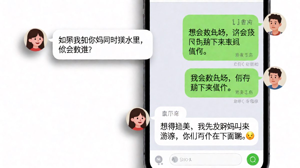 男生以为搬出深情就能过关，结果被女生一招反杀。