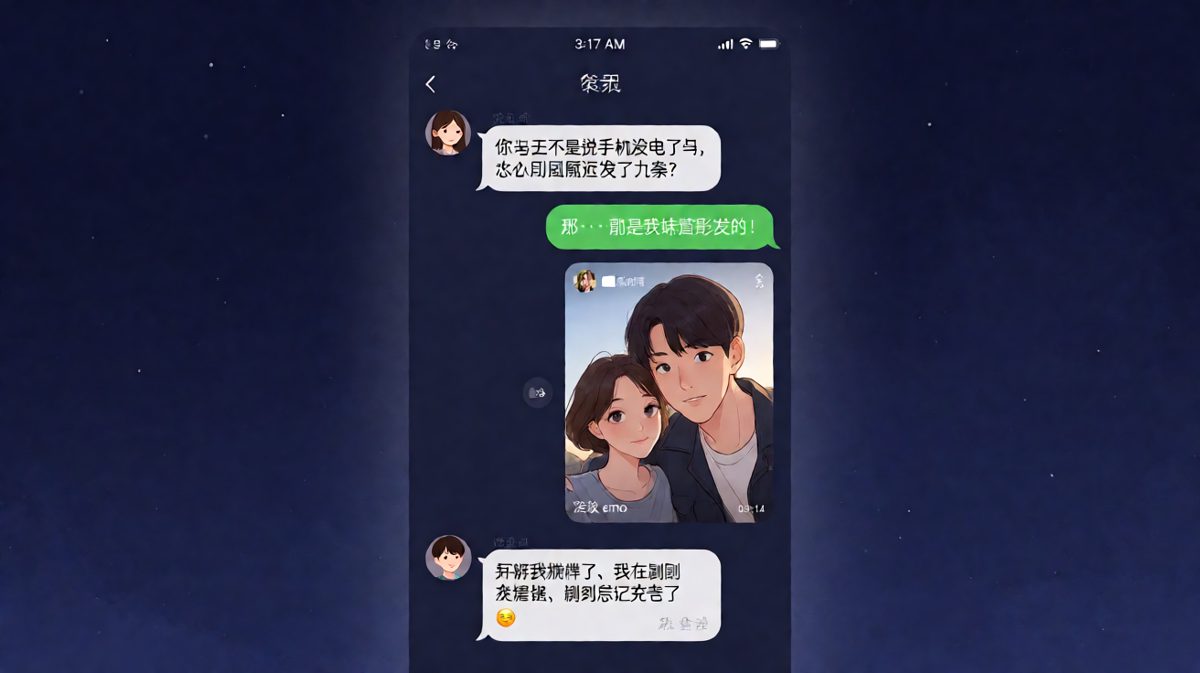 借口没电，结果刷短视频刷到凌晨三点还发了九条朋友圈。