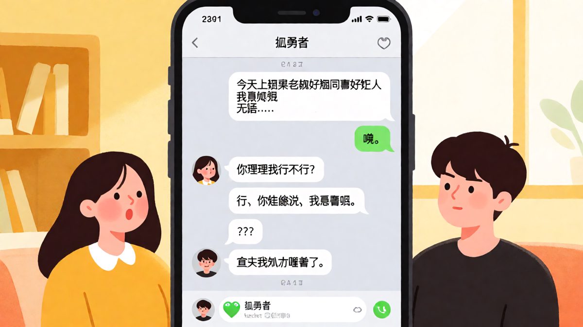 长篇大论的倾诉换来一个「哦」，真相是对方已经睡着了