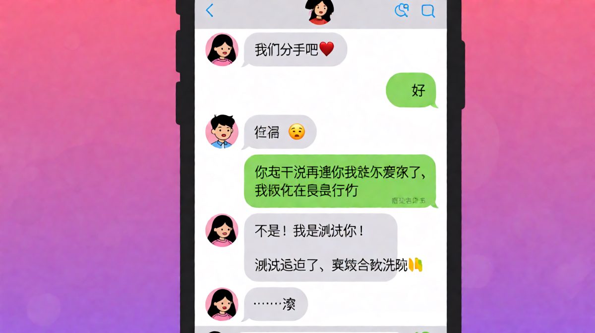 用分手测试男友，结果他当真了还反手加了一刀