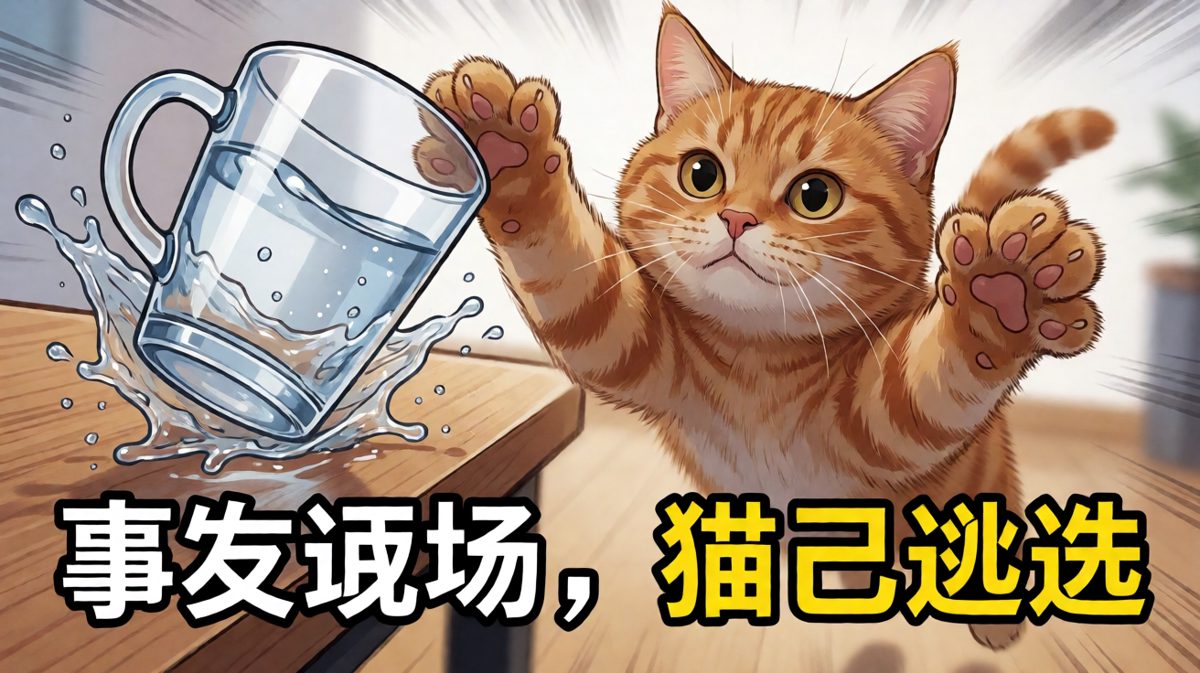 猫咪的逃命速度：一秒内消失于无形