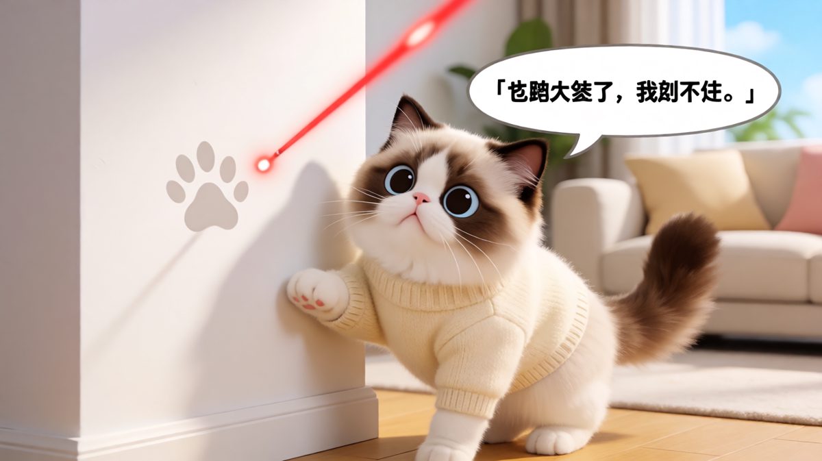猫咪的追猎：激光笔永远在前方