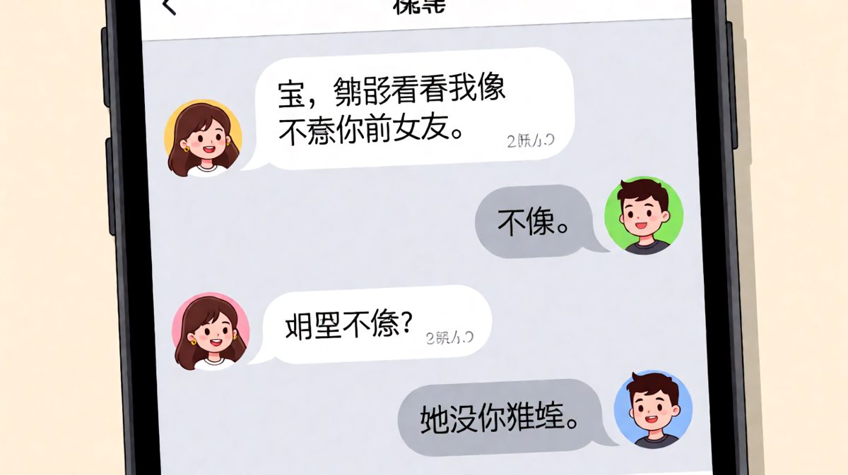 和前女友的对比伤害