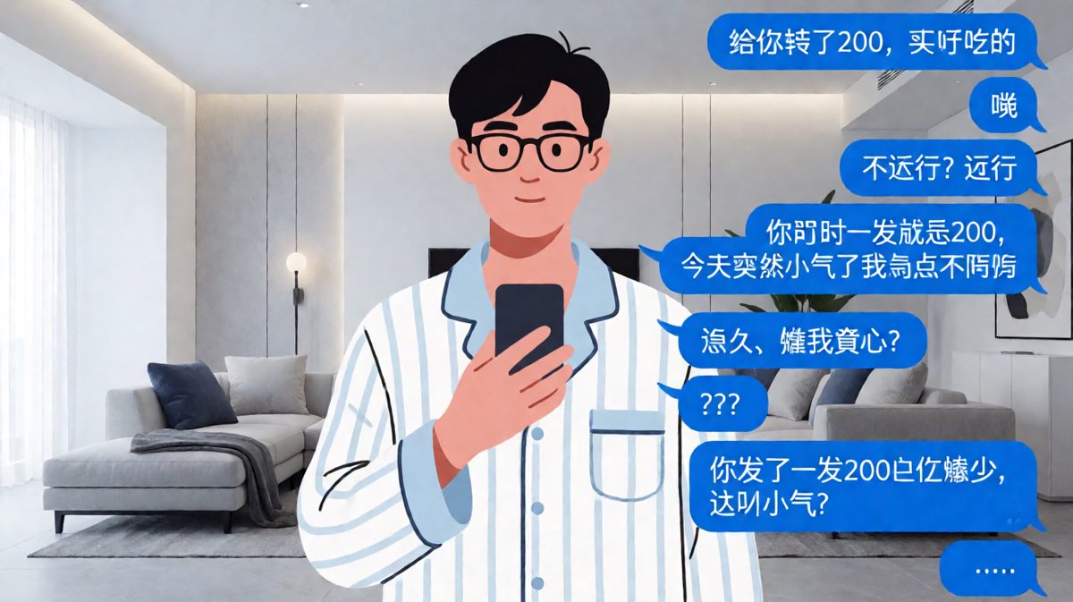 200红包引发的惨案：原来在你心里我平时那么大方。