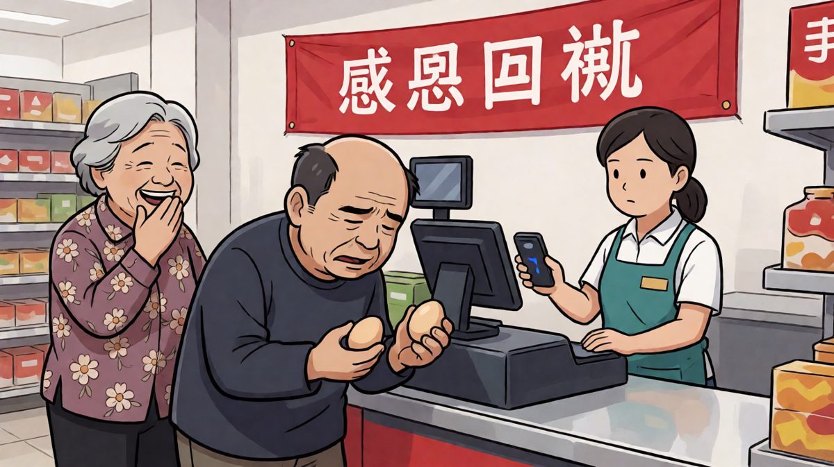 花了三块钱，买了一个蛋。