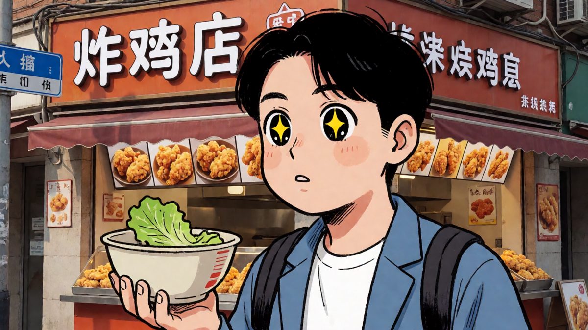 然而……炸鸡的诱惑谁能抵挡？
