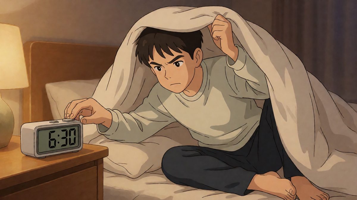 第一格：闹钟响了，战斗开始