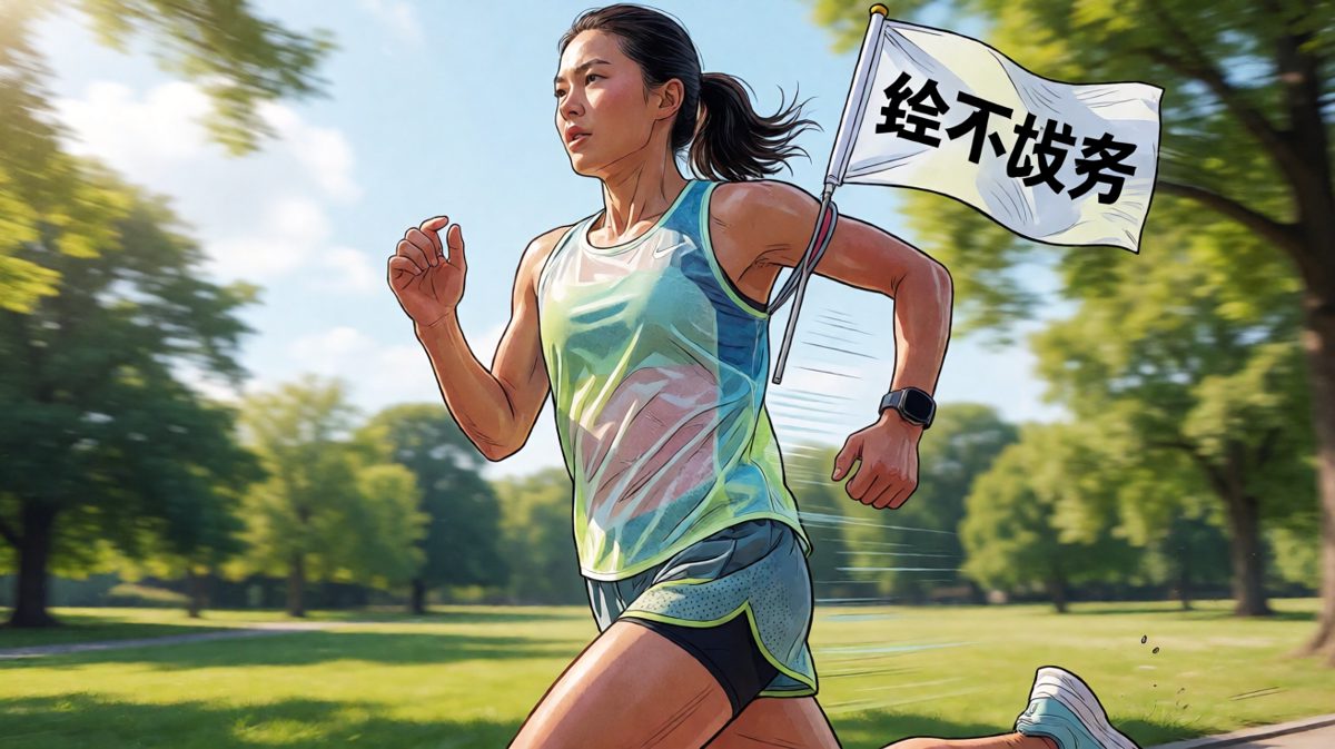 格二：第一天去公园跑步，斗志昂扬觉得自己能行