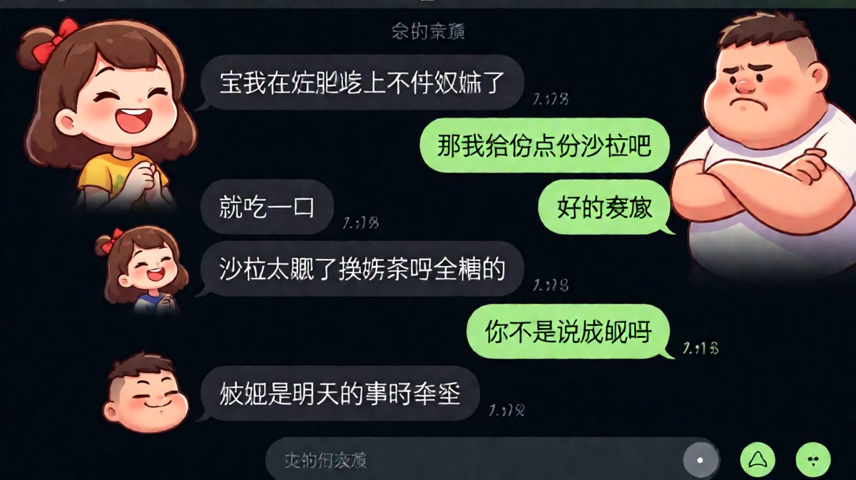 女生嘴上说减肥，转头就要喝奶茶