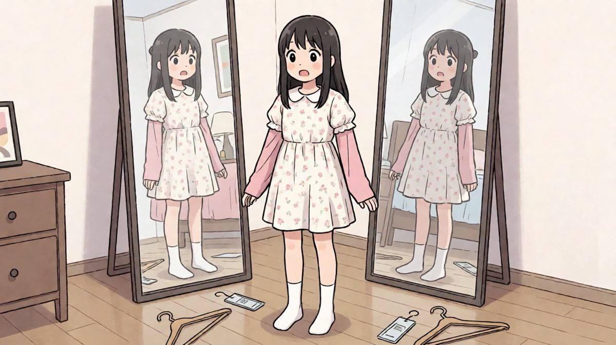 穿上身之后……这真的是同一件裙子吗？