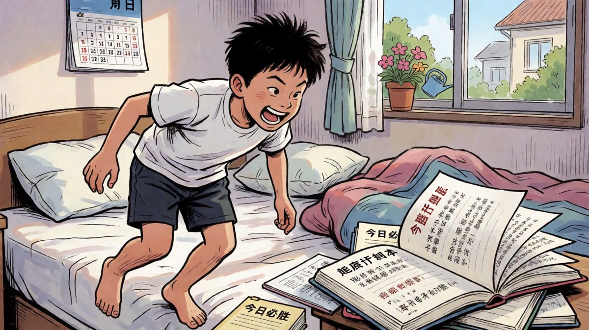 惊醒发现迟到了！