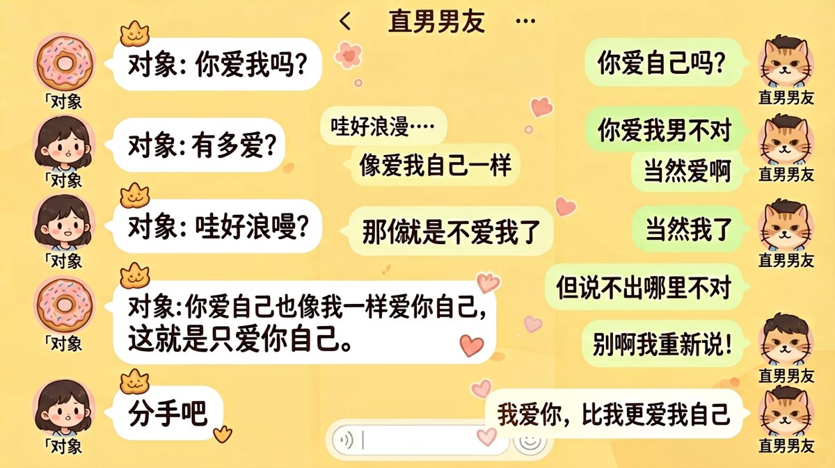 逻辑鬼才男友，差点把自己绕进去。