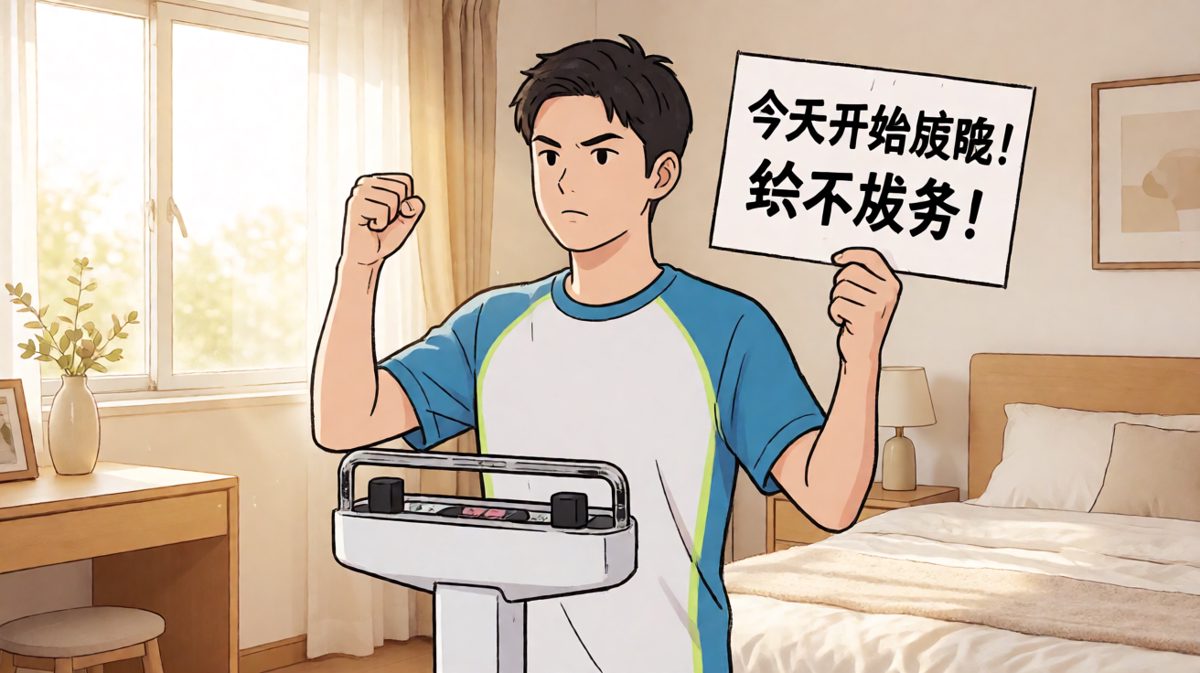 立flag：今天开始减肥，绝不动摇！