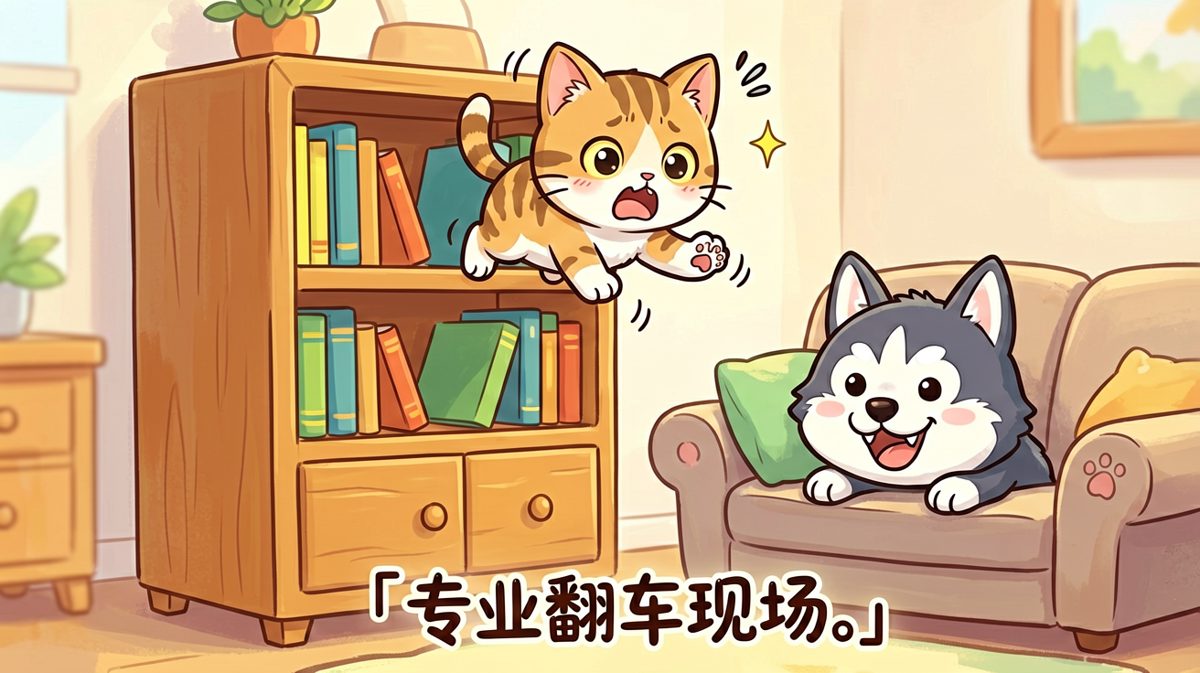 猫：我以为我能行，现实告诉我：不行。
