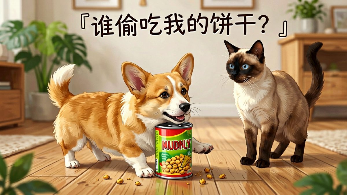 柯基：我只是想闻闻味道，没想把自己锁住啊……