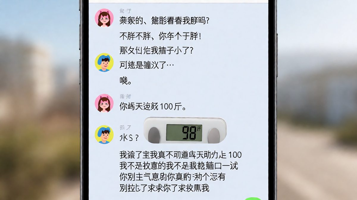 一条'你胖吗'引发的连环危机，男生求生欲拉满却越描越黑。