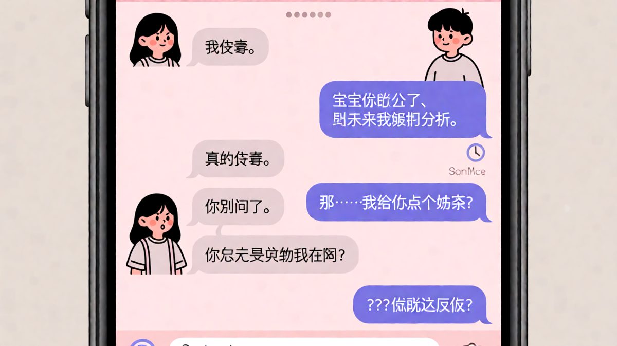 「我没事」翻译过来其实是「你完了」。