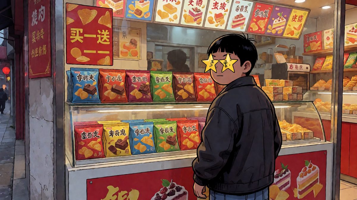 路过零食店，诱惑瞬间击中灵魂。